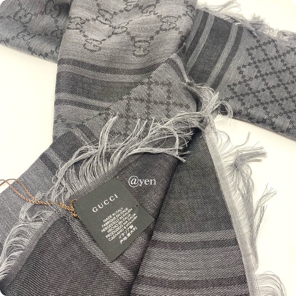 Gucci grey scialle servee scarf - Picture 11 of 13